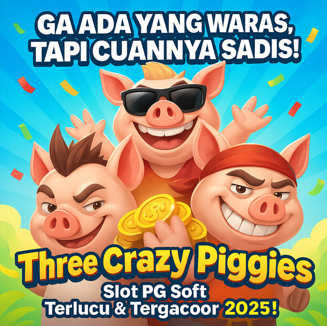 THREE CRAZY PIGGIES
